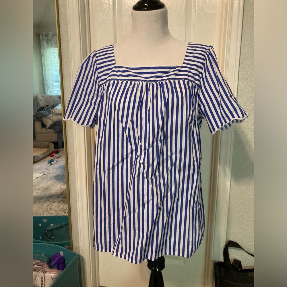 Nearly New Talbot’s striped blouse, size L